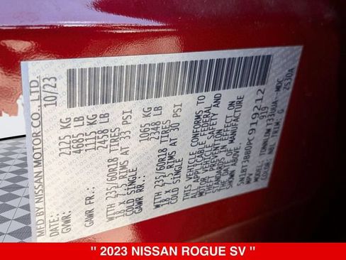 Certified 2023 Nissan Rogue SV AWD/4WD image 41