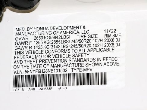 Used 2022 Honda Pilot Special Edition image 39