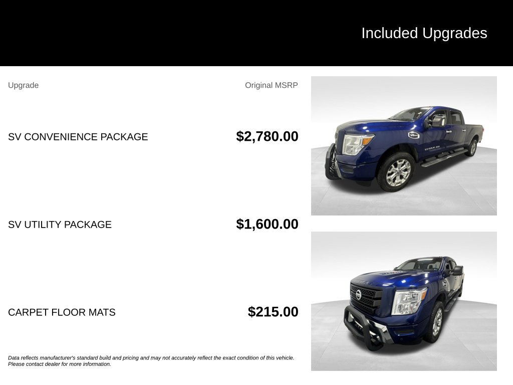Used 2021 Nissan Titan SV w/ SV Convenience Package AWD/4WD image 2