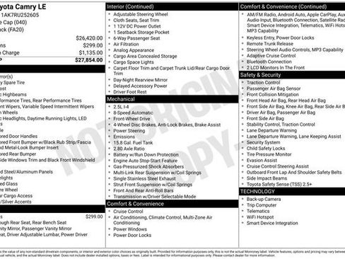 Used 2024 Toyota Camry LE image 5