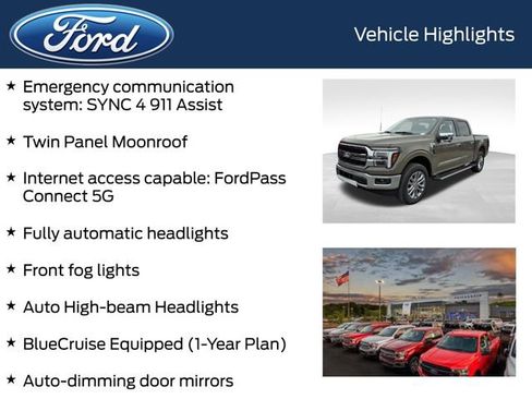 New 2025 Ford F150 Lariat w/ Equipment Group 502A High image 8
