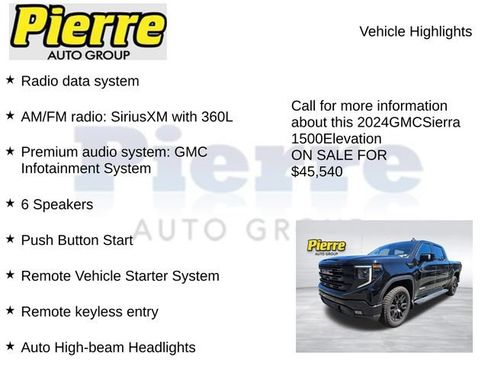 Used 2024 GMC Sierra 1500 Elevation w/ Elevation Premium Package AWD/4WD image 12