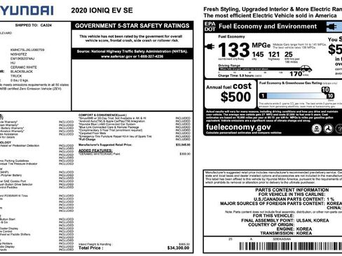 Used 2020 Hyundai Ioniq SE image 3