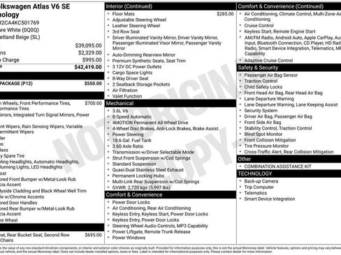 Used 2019 Volkswagen Atlas SE w/ Towing Package image 17