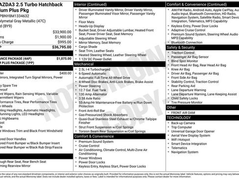 Used 2021 MAZDA MAZDA3 Hatchback w/ Appearance Package image 6