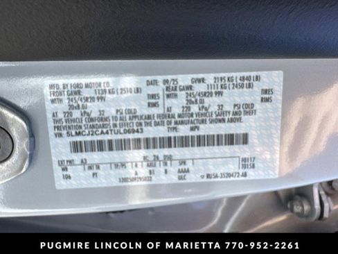 New 2026 Lincoln Corsair Reserve w/ Jet Appearance Package image 27