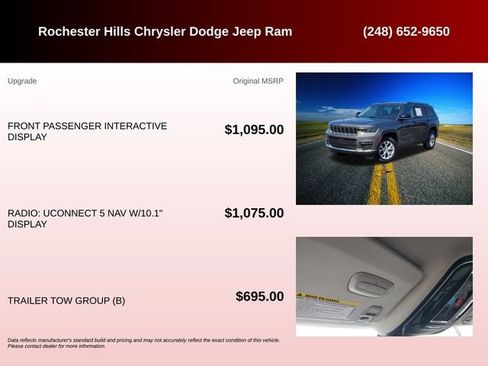 Used 2022 Jeep Grand Cherokee L Limited w/ Trailer Tow Group (B) AWD/4WD image 6