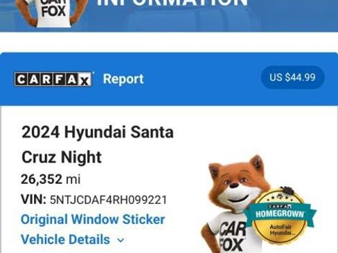 Used 2024 Hyundai Santa Cruz Night AWD/4WD image 5