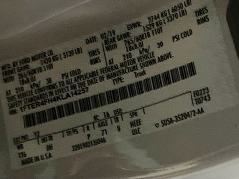 Used 2019 Ford Ranger Lariat w/ Technology Package image 28