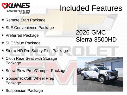 New 2026 GMC Sierra 3500 SLE w/ SLE Value Package image 2