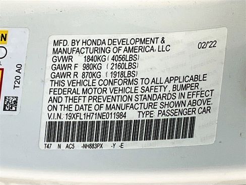 Used 2022 Honda Civic EX-L image 31