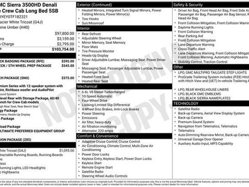 New 2026 GMC Sierra 3500 Denali Ultimate w/ LPO, Black Badging Package AWD/4WD image 28