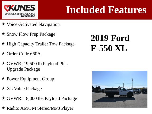 Used 2019 Ford F550 4x4 Regular Cab Super Duty image 3