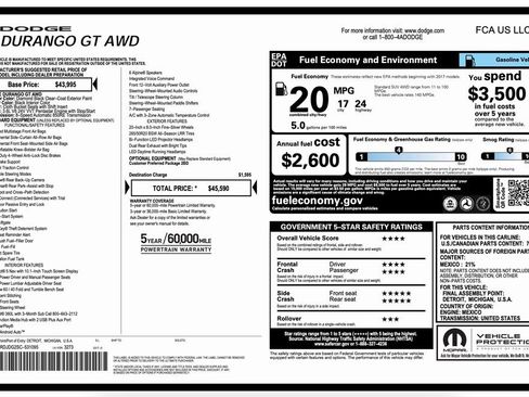 Certified 2025 Dodge Durango GT image 2