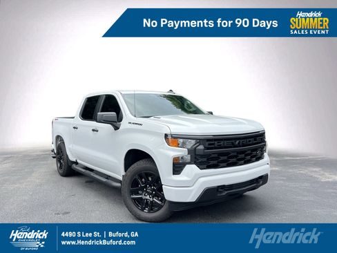 Used 2026 Chevrolet Silverado 1500 Custom w/ Turbomax Blackout Package AWD/4WD image 1