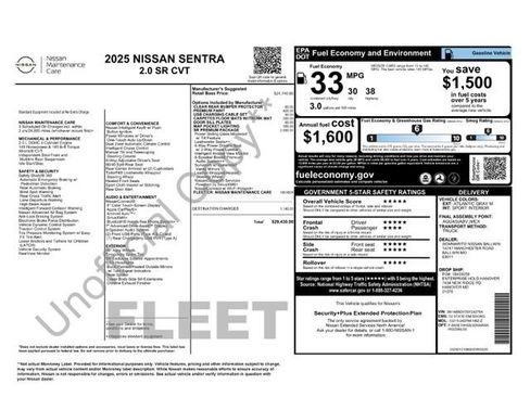 Used 2025 Nissan Sentra SR w/ SR Premium Package FWD image 6