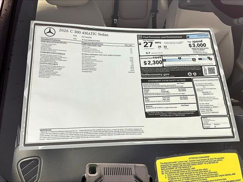 New 2026 Mercedes-Benz C 300 4MATIC Sedan image 18