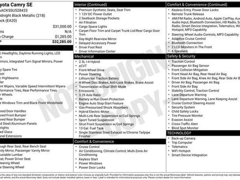 Used 2025 Toyota Camry SE image 12