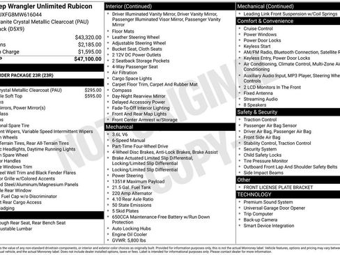 Used 2021 Jeep Wrangler Unlimited Rubicon image 15