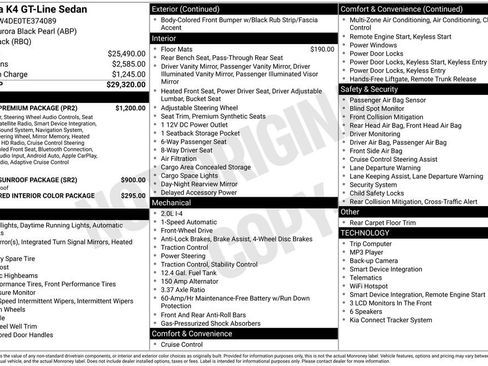 New 2026 Kia K4 GT-Line w/ GT-Line Premium Package FWD image 1