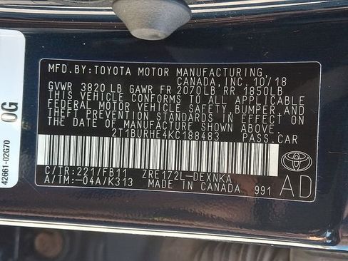 Used 2019 Toyota Corolla LE w/ LE Premium Package w/Moonroof FWD image 26