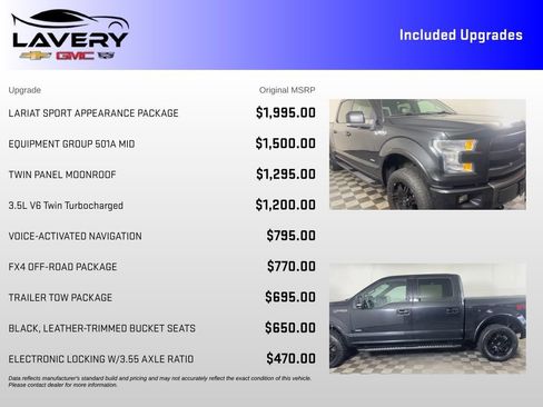 Used 2015 Ford F150 Lariat AWD/4WD image 7