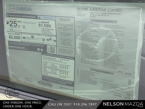 New 2026 MAZDA CX-50 2.5 Turbo w/ Accent Package AWD/4WD image 17