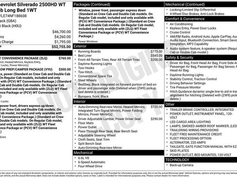 Used 2022 Chevrolet Silverado 2500 W/T w/ WT Fleet Convenience Package AWD/4WD image 7