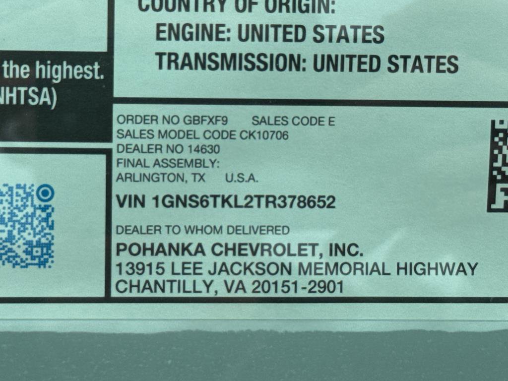 New 2026 Chevrolet Tahoe High Country AWD/4WD image 30
