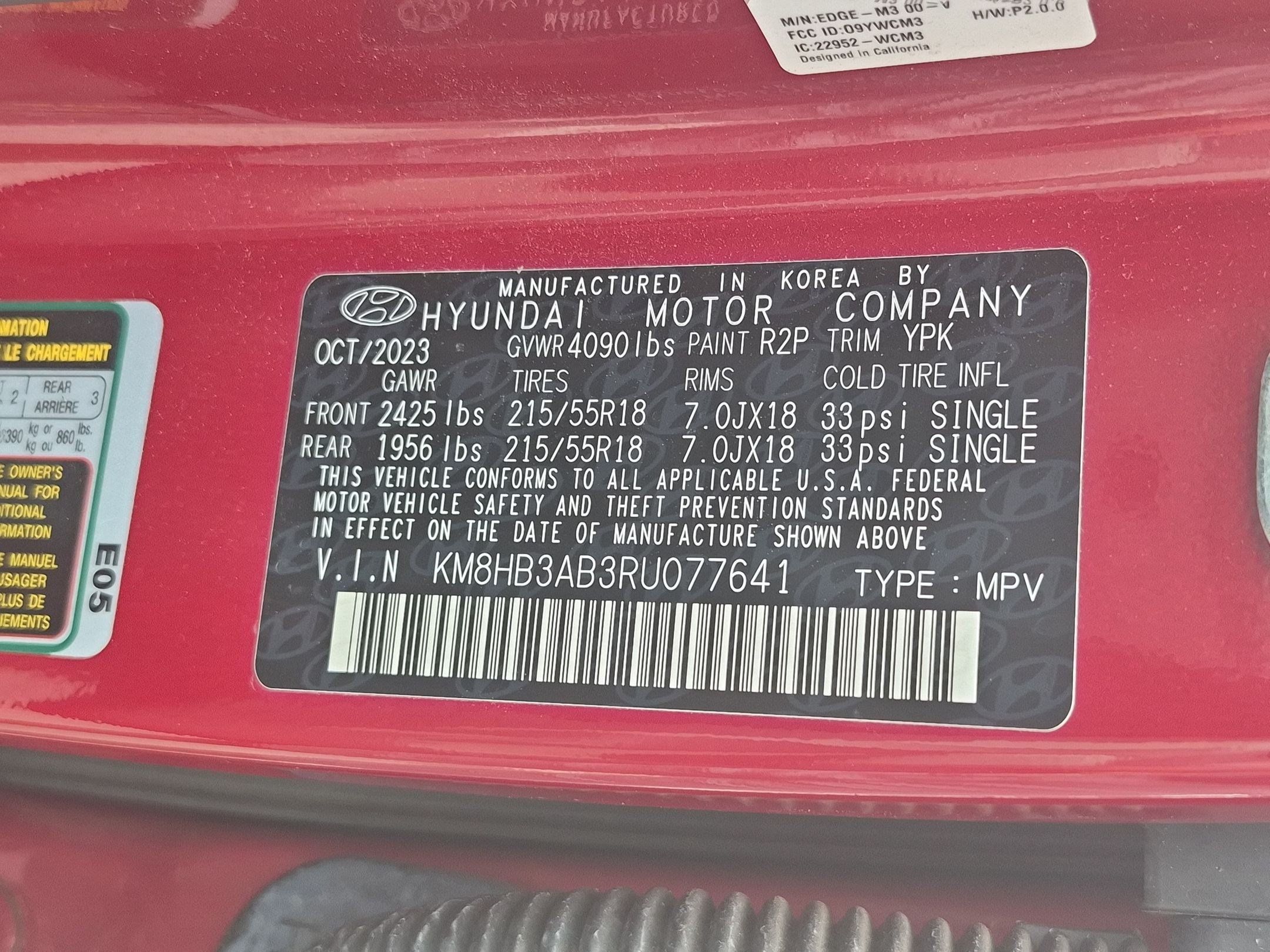Certified 2024 Hyundai Kona SEL FWD image 33
