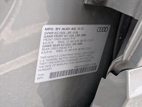 Certified 2023 Audi Q3 2.0T Premium w/ Black Optic Sport Package AWD/4WD image 30