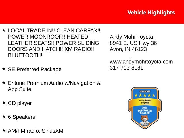 Used 2017 Toyota Sienna SE FWD image 2