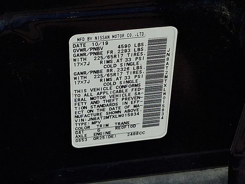 Used 2020 Nissan Rogue SV FWD image 27