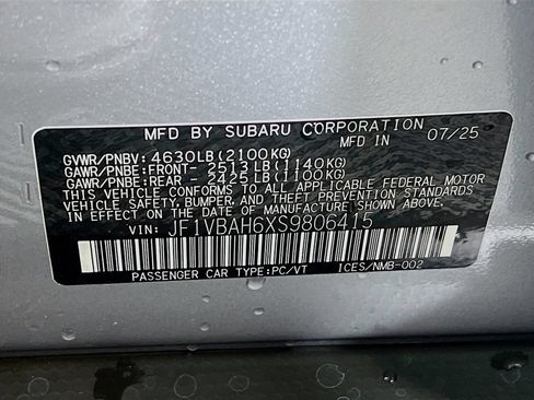 Certified 2025 Subaru WRX Premium AWD/4WD image 23
