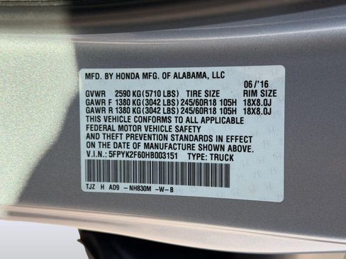 Used 2017 Honda Ridgeline RTL-T image 26