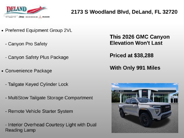 Used 2026 GMC Canyon Elevation w/ Convenience Package RWD image 7