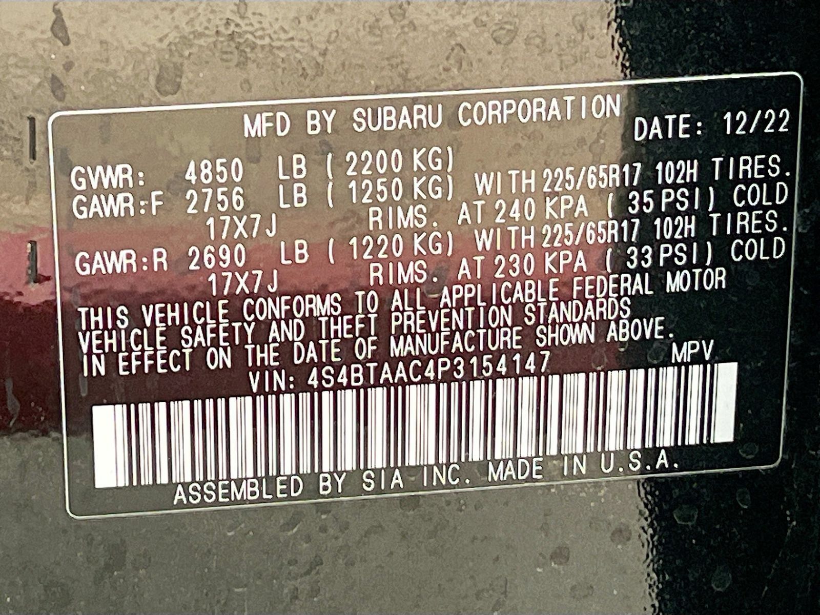 Used 2023 Subaru Outback AWD/4WD image 29