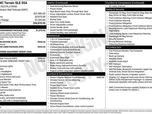 Used 2023 GMC Terrain SLE w/ Driver Convenience Package AWD/4WD image 26