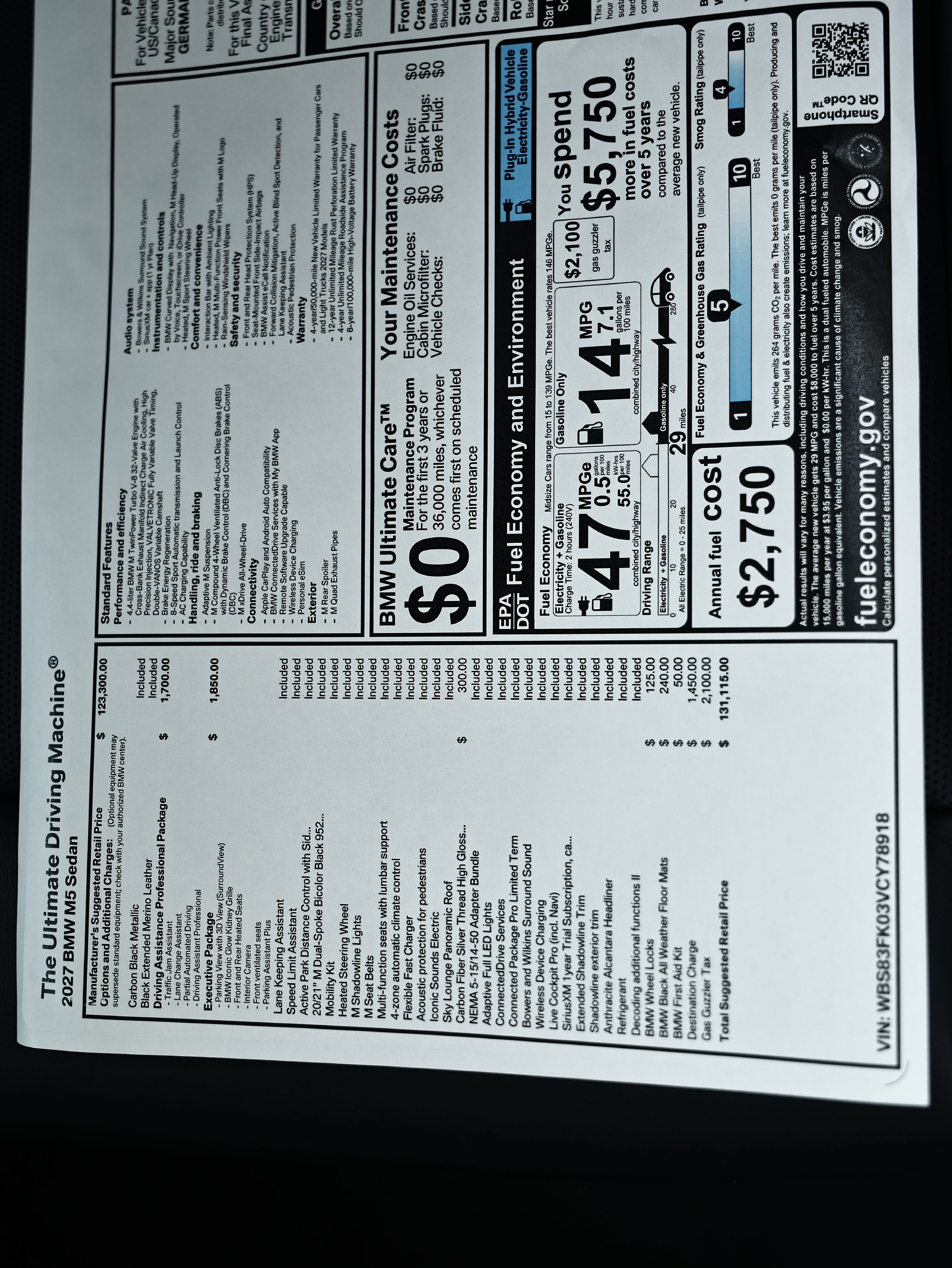 New 2027 BMW M5 w/ Executive Package AWD/4WD image 28