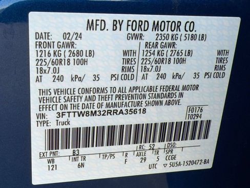 Certified 2024 Ford Maverick Lariat FWD image 25