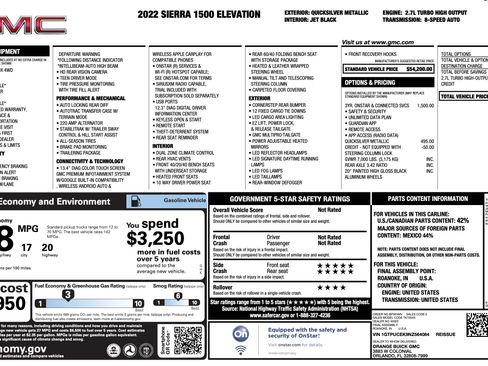 Used 2022 GMC Sierra 1500 Elevation image 4