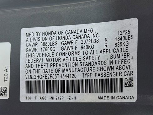 New 2026 Honda Civic Sport image 29