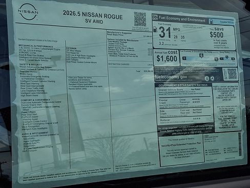 New 2026 Nissan Rogue SV w/ Cold Weather Package AWD/4WD image 20
