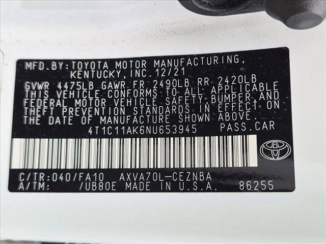 Used 2022 Toyota Camry LE FWD image 14