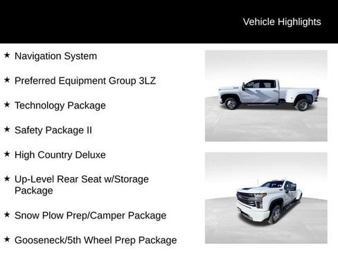 Used 2023 Chevrolet Silverado 3500 High Country w/ Snow Plow Prep/Camper Package image 12