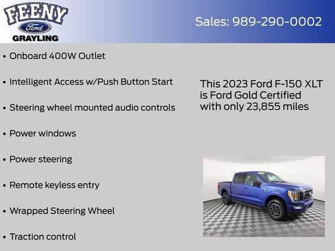 Certified 2023 Ford F150 XLT w/ Equipment Group 302A High image 20