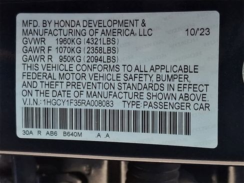 Certified 2024 Honda Accord EX image 24