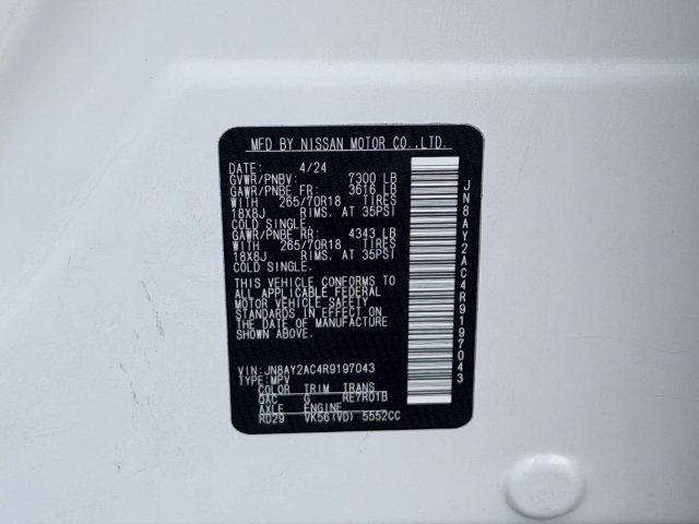 Used 2024 Nissan Armada SV RWD image 26