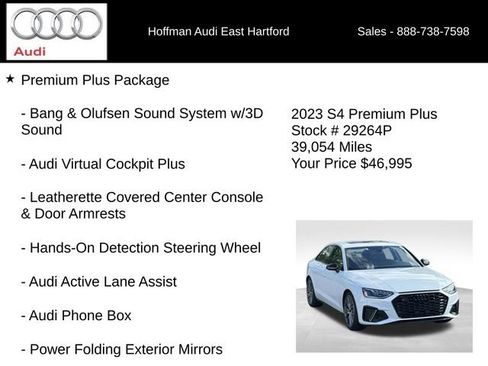 Used 2023 Audi S4 Premium Plus w/ Premium Plus Package AWD/4WD image 24