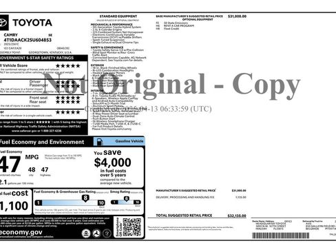 Used 2025 Toyota Camry SE image 5